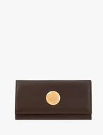 Portemonnaie aus dunkelbraunem Vollnarbenleder
