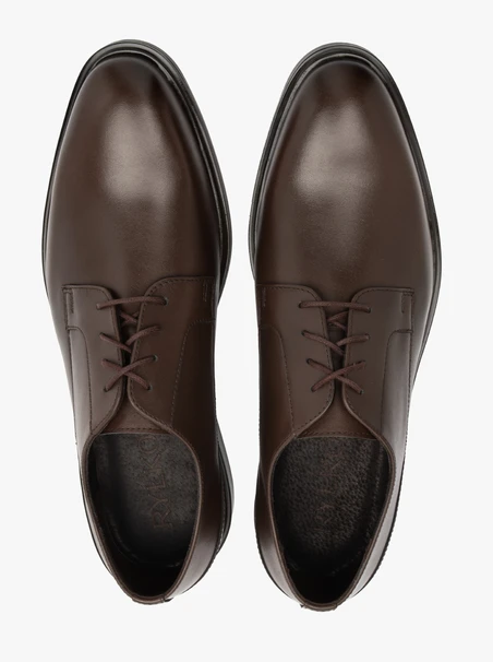 Dunkelbraune Herrenhalbschuhe