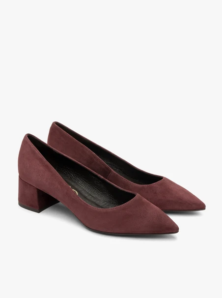 Kastanienbraune Stiletto-Pumps