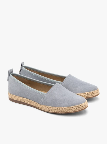 Blue suede espadrilles