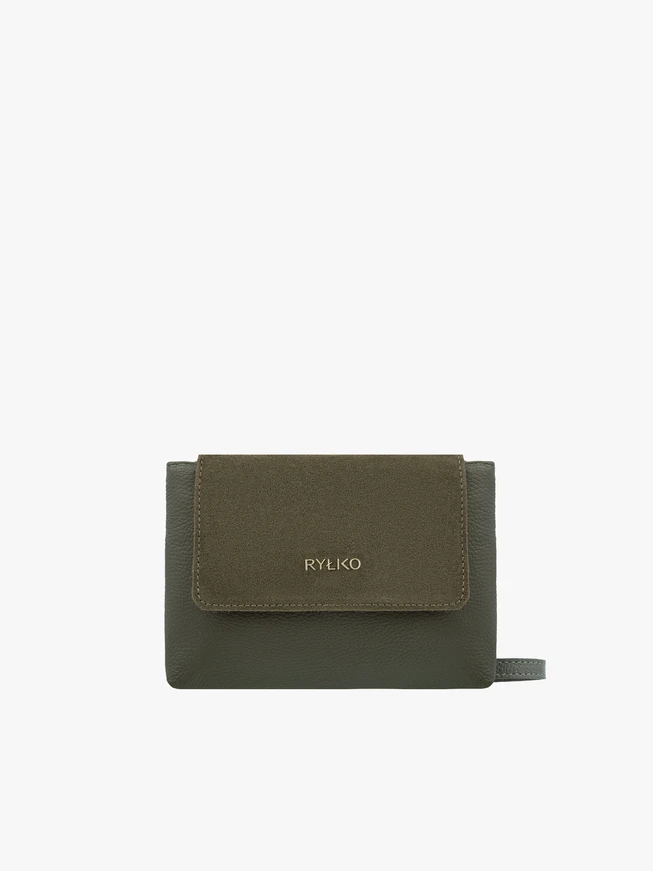 Kleine Handtasche in Olive