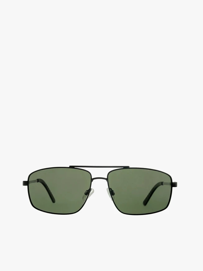 Schwarze Sonnenbrille mit Metallrahmen
