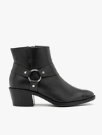 Czarne botki biker boots