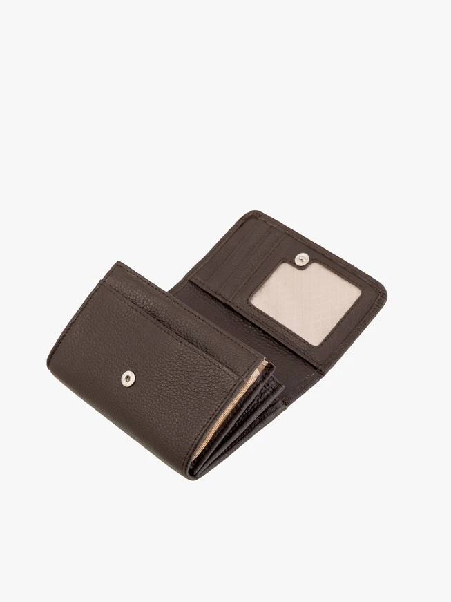Dark brown leather women’s wallet