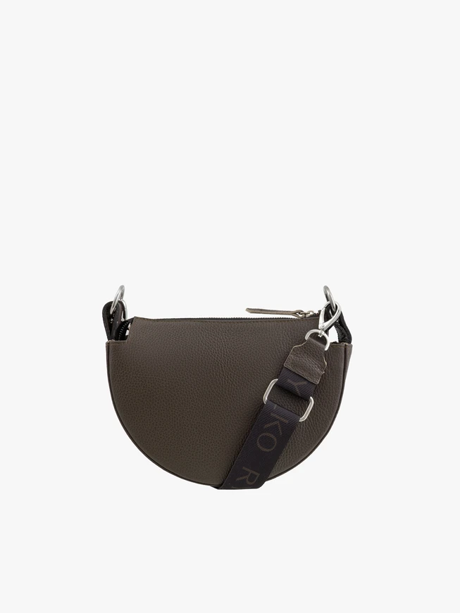 Posttasche aus dunkelbraunem Leder