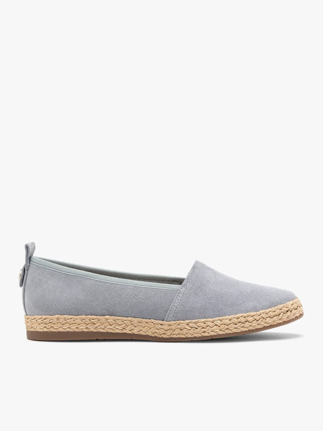 Blue suede espadrilles