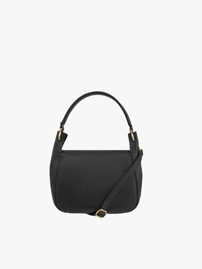 Schwarze elegante mittlere Handtasche