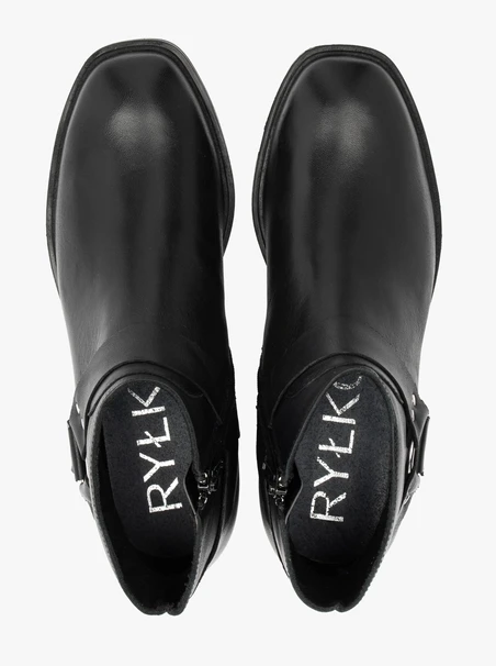 Schwarze Biker-Stiefel