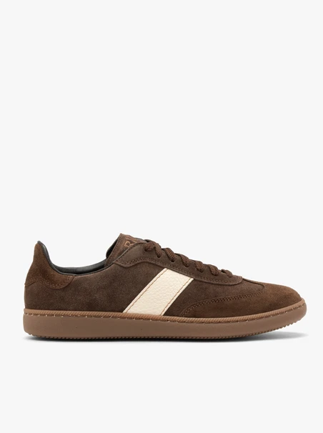 Braune Damen Halbschuhe mit flacher Sohle