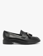 Leather loafers with tassel
