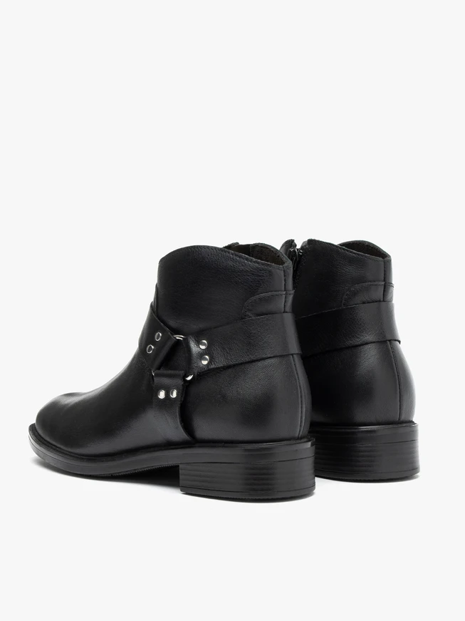 Schwarze Biker-Stiefel