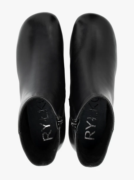 Schwarze Stöckelschuhe aus Leder