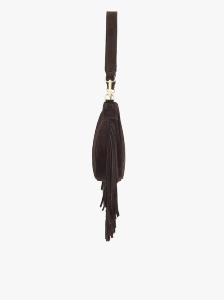Braune Boho-Handtasche mit Quasten