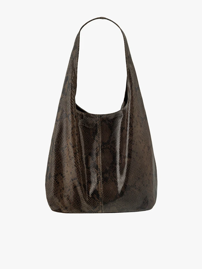 Shopper-Tasche mit Eidechsenhaut-Muster