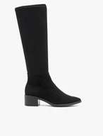 Schwarze isolierte Stiefel mit elastischem Schaft