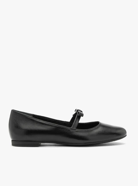 Black Retro Ballet Flats