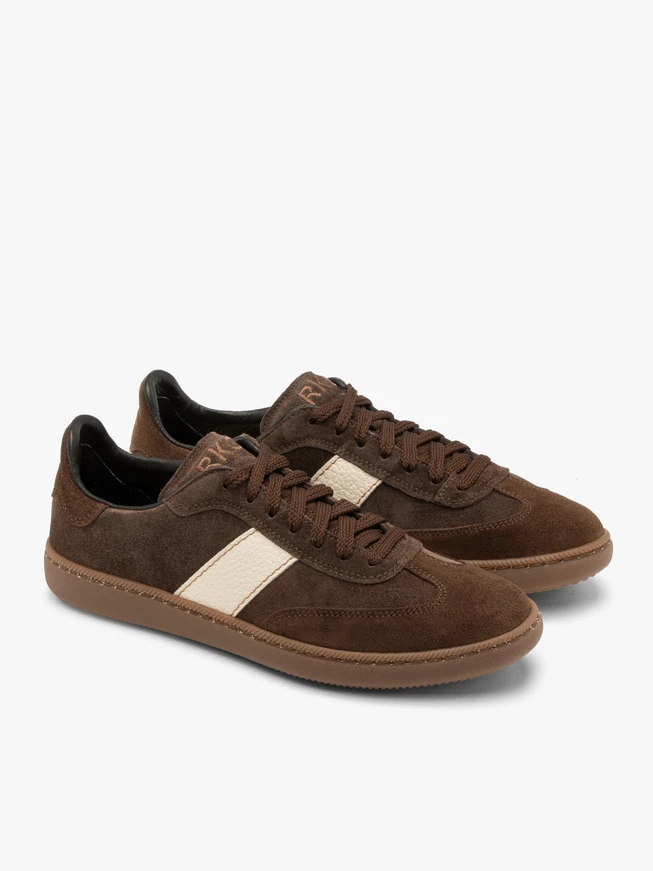 Braune Damen Halbschuhe mit flacher Sohle