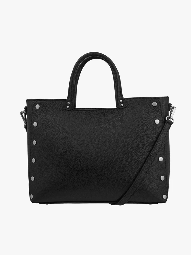 Large Black Studded Bag