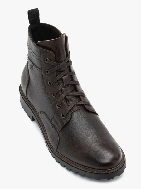 Braune Vollnarbenlederstiefel