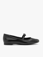 Black Retro Ballet Flats