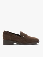 Dunkelbraune Veloursmokassins