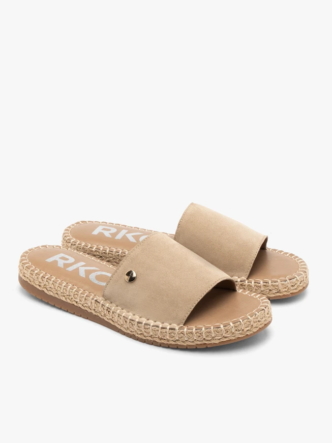 Beige Damen-Flip-Flops