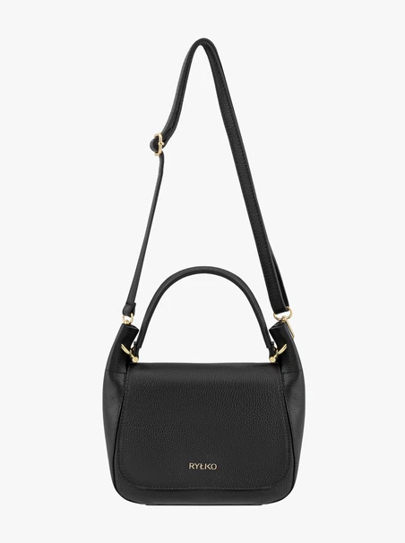 Schwarze elegante mittlere Handtasche