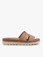 Braune Damen-Flip-Flops mit Plateau