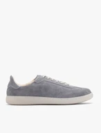 Blaue Veloursleder-Sporthalbschuhe