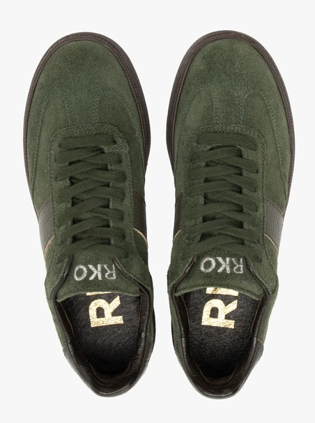 Grüne Freizeithalbschuhe