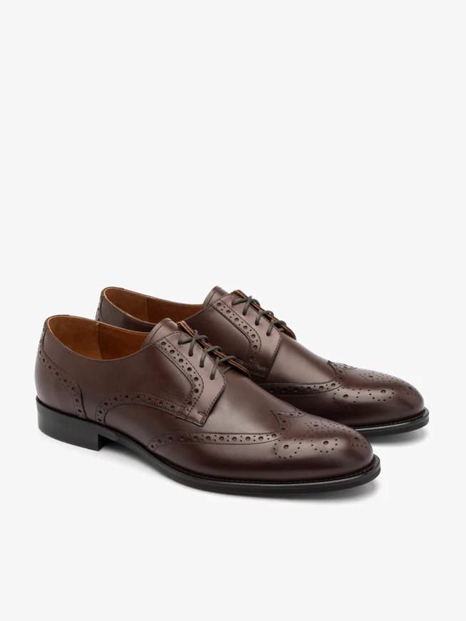 Braune Premium-Halbschuhe für Männer