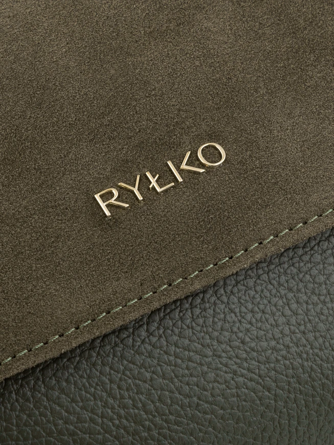 Kleine Handtasche in Olive