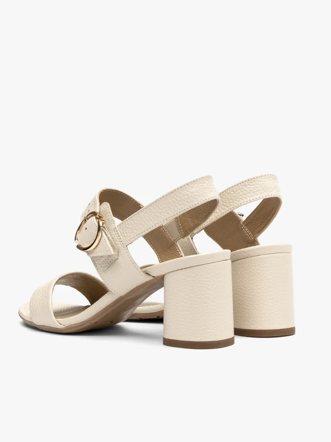 Cream women’s sandals