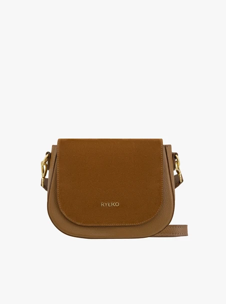 Handtasche aus Erzleder und Velours