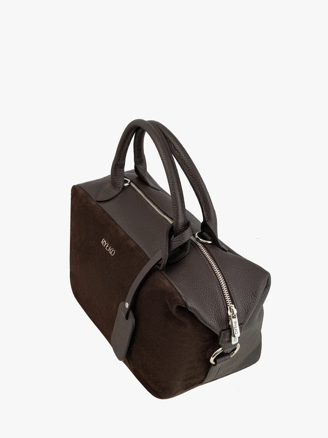 Große weiche Shopper-Tasche in Schokolade