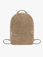 Mittlerer Rucksack aus beigem Leder