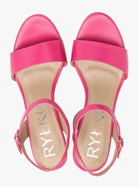 Fuchsia stiletto sandals