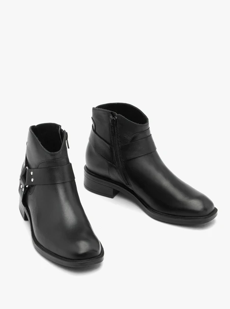 Schwarze Biker-Stiefel