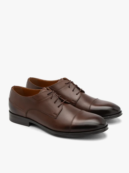 Braune Herren Schnürhalbschuhe