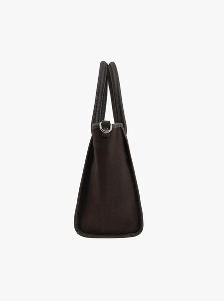 Chocolate women's large elegant handbag