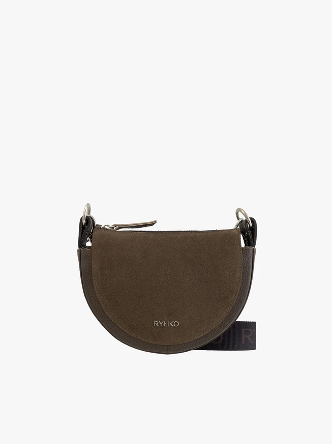 Posttasche aus dunkelbraunem Leder