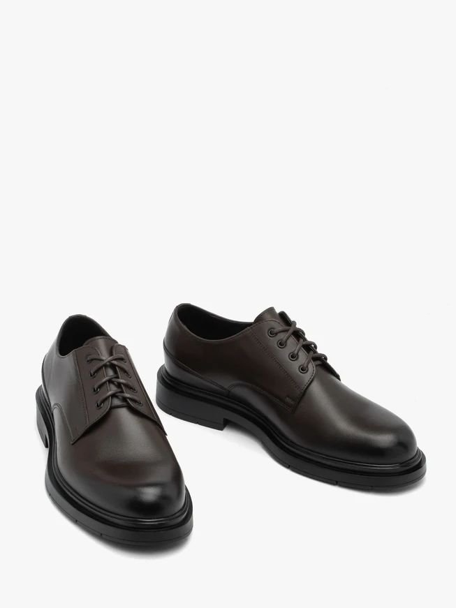 Braune Lederhalbschuhe