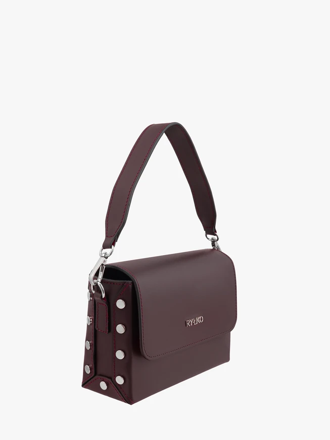 Maroon elegante Kette Handtasche