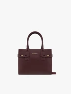 Elegant burgundy box bag