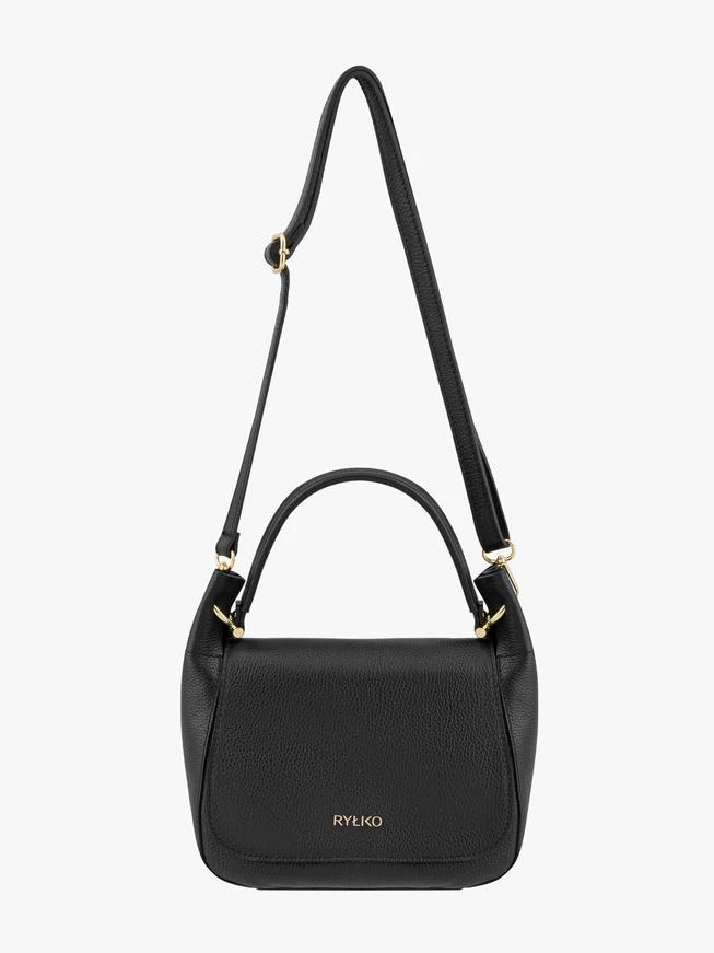 Schwarze elegante mittlere Handtasche