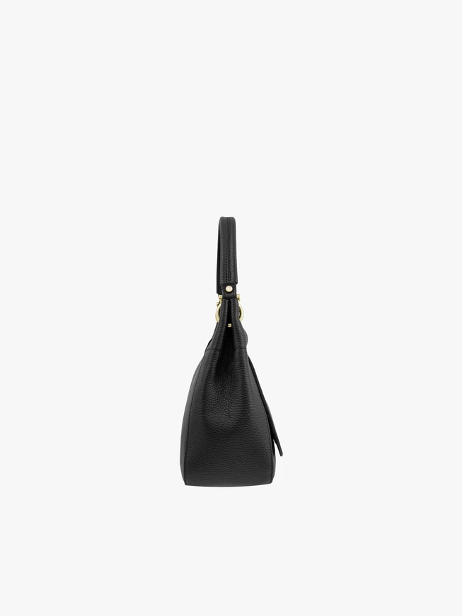 Schwarze elegante mittlere Handtasche