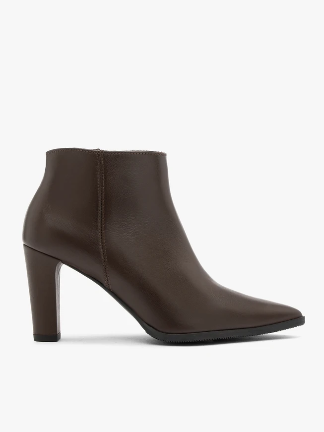 Dunkelbraune Stiletto-Stiefel