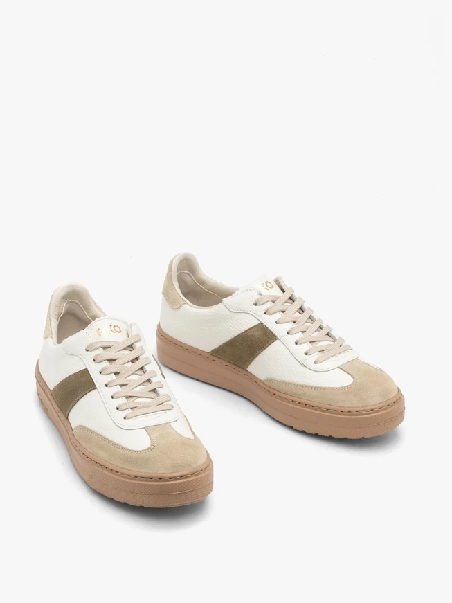 Damen beige sportliche Halbschuhe