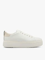 White sporty shoes with lightweight sole