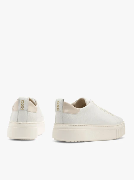 White sporty shoes with lightweight sole